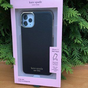 Kate Spade iPhone 11 Pro Max Black and Gold Case.